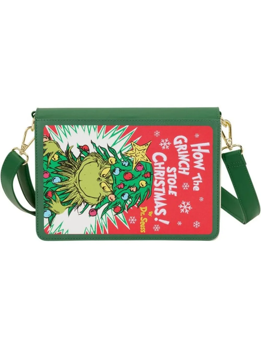Grinch Holiday Crossbody Bag | Cute Festive Purse | Fun Character Handbag